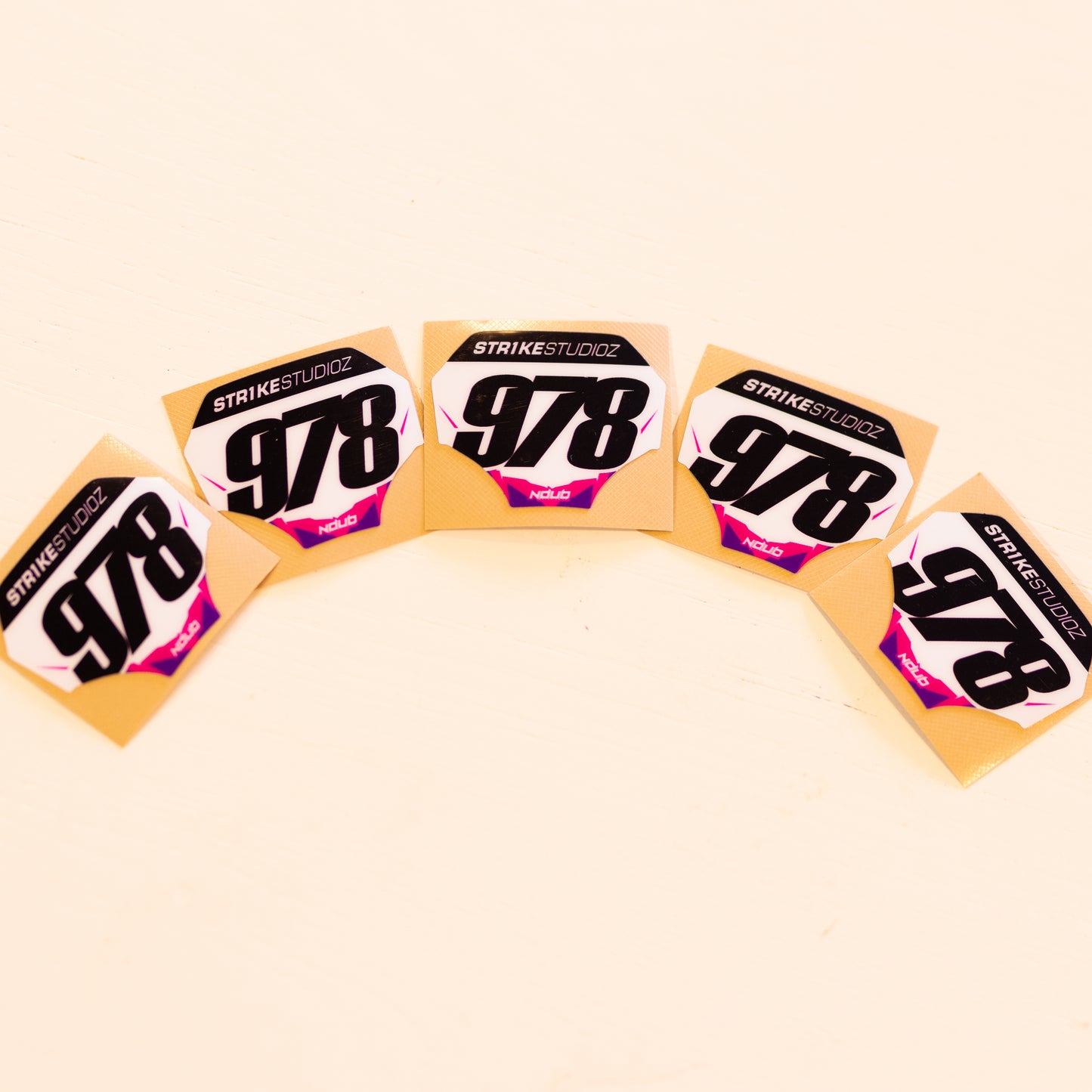 Miniplate Sticker (Vinyl) 5x Pack