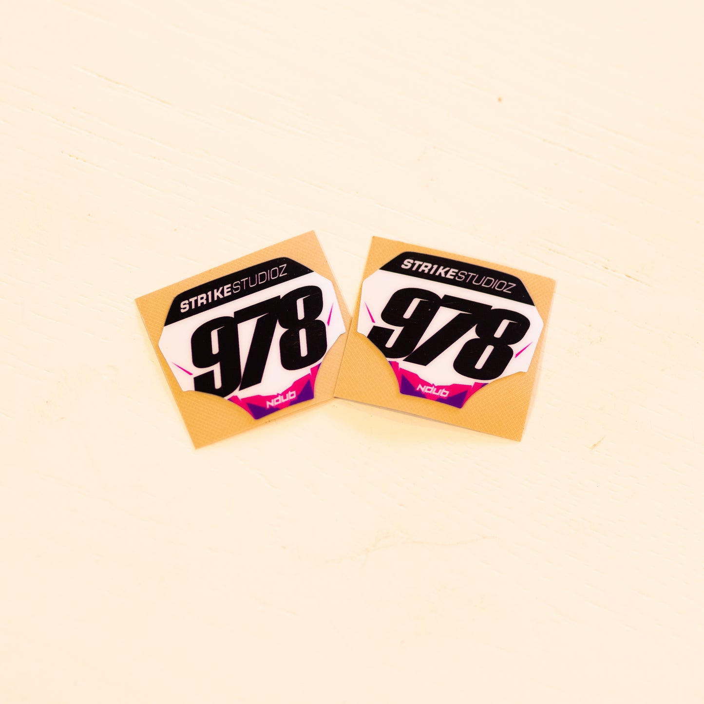 Miniplate Sticker (Vinyl) 2x Pack