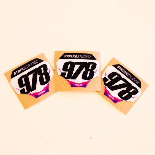 Miniplate Sticker (Vinyl) 3x Pack