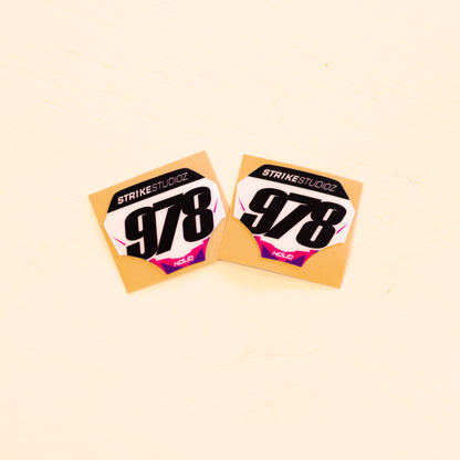 Miniplate Sticker (Vinyl) 2x Pack