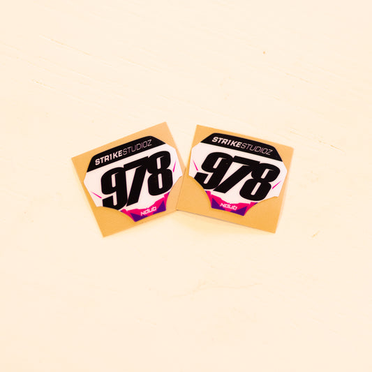 Miniplate Sticker (Vinyl) 2x Pack