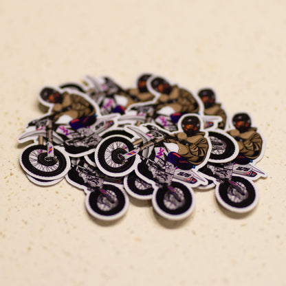 YZ450F Wheelie Sticker (Vinyl) 3x Pack + Bonus Miniplate