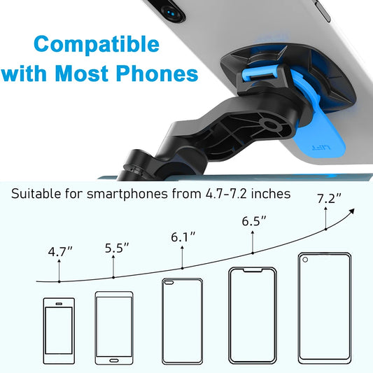 (QUAD LOCK COMPATIBLE) Motorcycle Phone Bar Mount