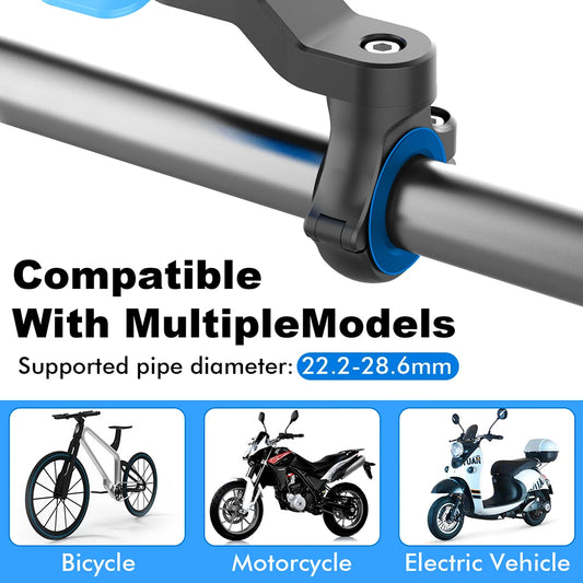 (QUAD LOCK COMPATIBLE) Motorcycle Phone Bar Mount